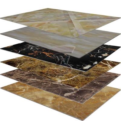 China Hot Selling 1220*2440*3mm Marble PVC Waterproof And Fireproof PVC Sheet Eco-friendly / Waterproof Board For Hotel Decoration for sale