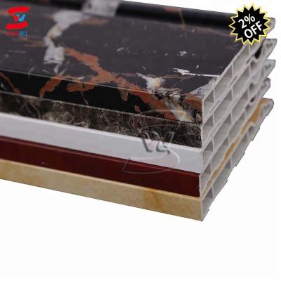 China Marble Designs PVC Skirting Eco - Friendly / Waterproof PVC Panel Board With High Quality / PVC Skirting Price for sale