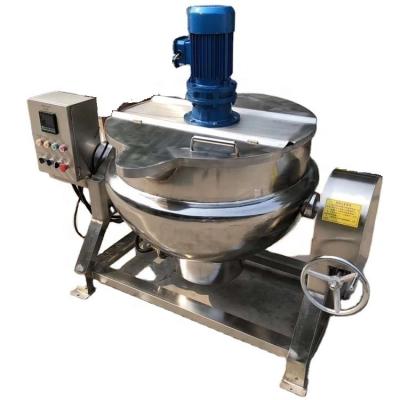 China food & Beverage plant factory direct supply sandwich pot/chilli sauce wok/gas electric heating planet stirring pot for sale