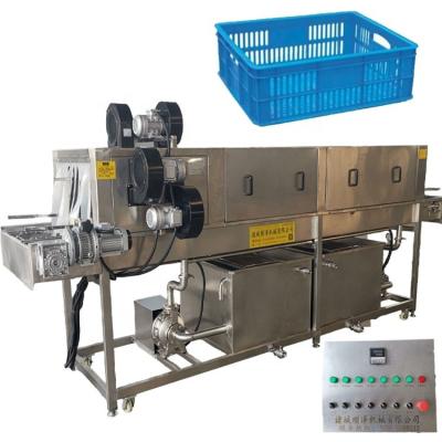 China Continuous Basket Washing Machine Equipment / Hot Sale Cleaning Turnover Box Machine for sale