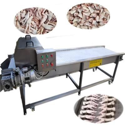 China food & Beverage Factory Vietnam Chicken Feet Cutting Machine / Chicken Feet Peeling Production Line for sale