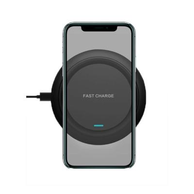 China Quick Charger Round Wireless Metal Base Mirror Mobile Phone Outdoor Portable Qi Radio Charging Cell Phone for sale