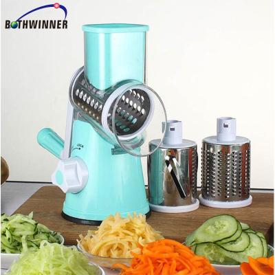 China Multifunctional Vegetable Cutter Stocked Chopper Manual Hand Held Quick Mandoline Slicer Grater Shredder for sale