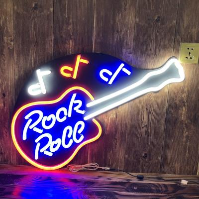 China Custom glass neon letters piping OEM china suppliers buildings neon light acrylic neon sign board guitar lead customs lead light sign for sale