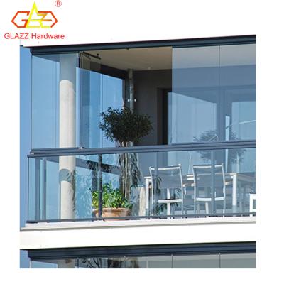 China Modern Glass Folding Door Architectural Design Frameless Folding Door Folding Window for sale