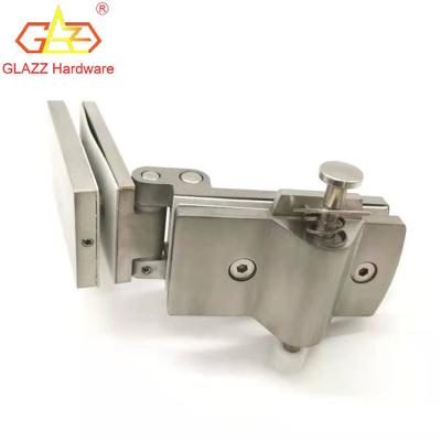 China Hot-selling modern precision-casting stainless steel hardware frameless glass folding door accessories for sale