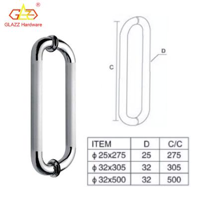 China New Modern Fashionable Glass Door Handle Stainless Steel Door Handle for sale