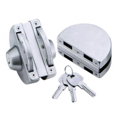 China Stainless Steel Frameless Glass Door Hardware Factory Direct Sales Folding Door Clamp Fit Glass Lock for sale