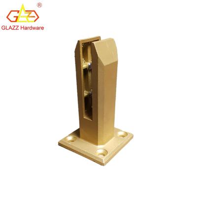 China Modern Style High End Stainless Steel Stair Clip Pool Clip Gold Glass Clip for sale