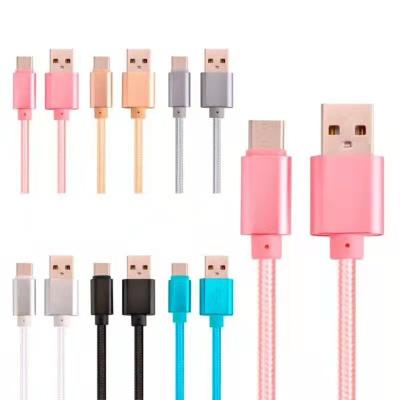 China Fast Charging Speed ​​Dynamics Mobile Cell Phone Cables 3M 10FT Metal Housing Braided Micro USB Type C Fast Charging Data Cable for sale