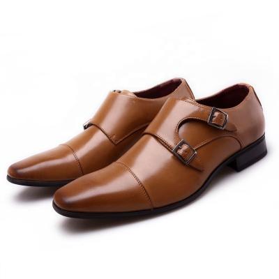 China Durable Dynamic Business Dress Leather Shoes Mens Leather Shoes Buckle Office Wedding Shoes for sale