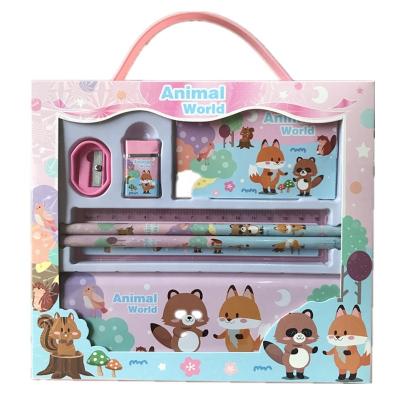 China Schools & Offices Dynamics Gift Box With Animals Jump Rope Stationery Set Student Birthday Gift School Supplies Kindergarten Opening Ceremony for sale