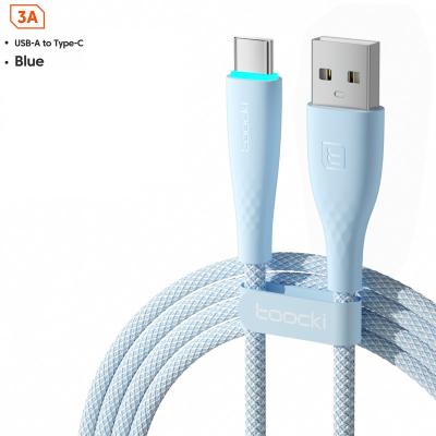 China MP3/MP4 Player USB Type C Cable QC3.0 3A Band Wire Date Fast Charging Weave Cable For Android for sale