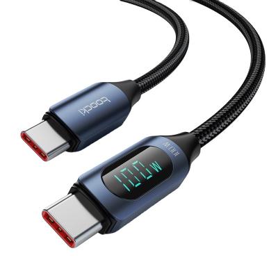 China MP3/MP4 Player 5A 100w Fast Charging Data Cable USB Type C To Type C PD Charging USB Cable 2m for sale