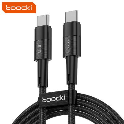 China MP3/MP4 Player Toocki PD 60W 100W Flex Cell Phone Type C To Type C Super Fast Phone Iphone Cables Date Transfer Date Charging Cable for sale