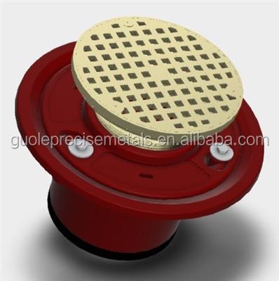 China Adjustable Strainer GPMC Floor Drain with Perforated Grate for sale