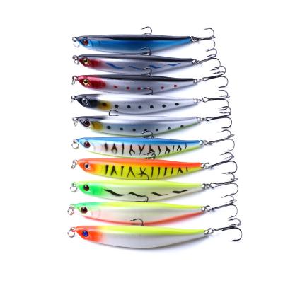 China ABS Hard Plastic Swimming Minnow Bait 9cm Lures 8.2g Hard Plastic Fishing Tackle for sale