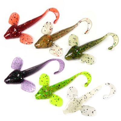 China Realistic Fishing Lure 5.5g Silicone 10cm Soft Fishing Worms Baits Artificial Soft Groundbaits Bass Tackle Rubber Lure Baits for sale