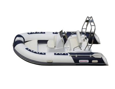 China Fiberglass SAILSKI RIB boat RIB390C 3.9m / 12.8ft for 5 person (SAIL outboards 20HP or 25HP) for sale