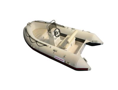 China Fiberglass SAILSKI 3.9m/12.8ft RIB boat RIB390B with center console and seat box (SAIL 20HP, 25HP outboards) for sale