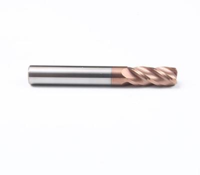 China HRC55 Round Nose Milling Cutter Carbide 4 Flute for sale