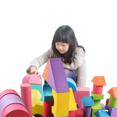 China Children's Large Non-toxic Hot Selling Light Weight Soft Building Block EVA Soft Sponge Building Blocks for sale