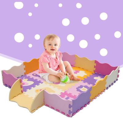 China Hot Selling Non-toxic Eco-Friendly Safe Soft Baby Play Mat Crawl Interlocking Foam Playmat Puzzle Mat For Kids for sale