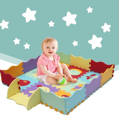 China High Quality Non-Toxic Waterproof Interlocking EVA Foam Playmat Baby Play Mat Floor Carpet Soft Crawl for sale