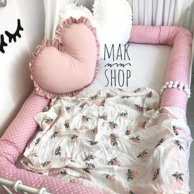 China Customized Kids Baby Bedding Bed Bedding Cotton Design Room Decoration Dustproof Baby Bumper Guardrail for sale