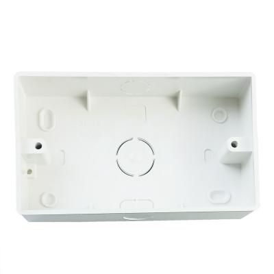 China Household 2 Strip PVC Switch Box Electrical Waterproof Switch Junction Box for sale