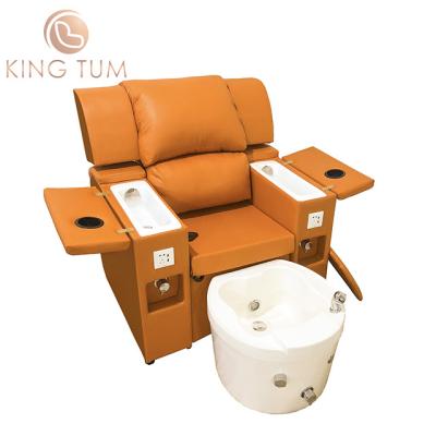 China luxury nail manicure pedicure spa chair used modern high quality leather 180degree laydown foot massager for sale for sale