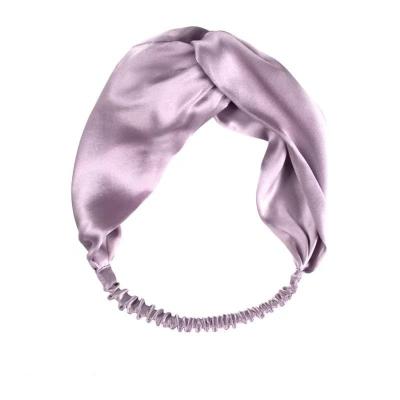 China High quality and fashion beautiful women 100% silk sports elastic headbands for sale