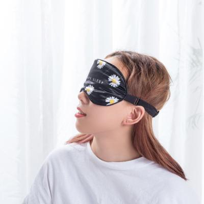 China Dark Circles Wholesale High Quality 100% Polyester Satin Sleep Travel Eye Mask for sale