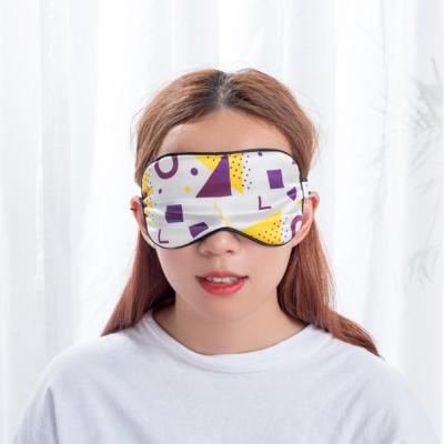 China Dark Circles Customized Logo Soft Adjustable 100% Silk Sleep Eye Mask For Sleep for sale