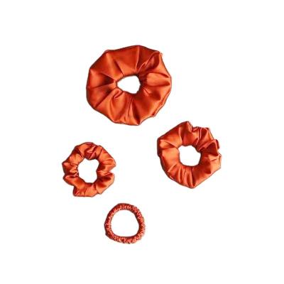 China High Quality and Beautiful Fashion Women's 100% Silk Hair Scrunchies for Ponytail Holder for sale