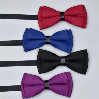 China Striped Upper Top Tier Selling OEM Self Floral Woven Bow Tie for sale