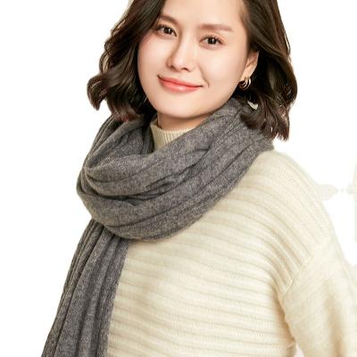 China Cashmere and wool factory produces a new design of warm and lightweight scarf cashmere muffler shawls for ladies for sale