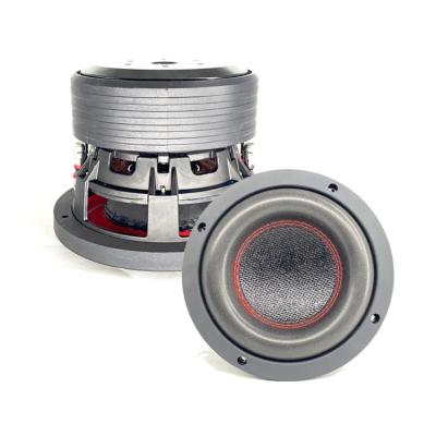 China Car Audio Speaker System 6.5 Inch Subwoofer Speaker For Car With 2inch Coil Carbon Fiber 350W Cone Powered Subwoofers for sale