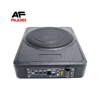 China 10 Inch Active Power Aluminum Box Car SPL Car Audio System Amplifier Under Seat Subwoofers for sale