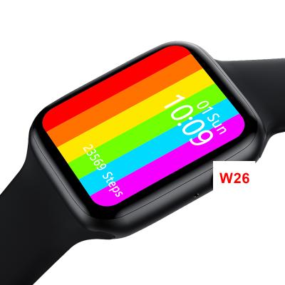 China MP3 playback support Dropshipping service relojes W26 smartwatch waterproof 1.75 inch 3d Ui sport smart watch 2022 for sale