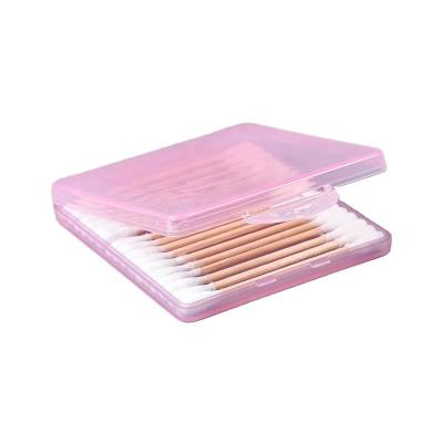 China Cosmetic Organizer Toothpicks Cotton Makeup Case Swab Packing Box Cotton Makeup Storage Box Holder Cosmetic Container Case for sale