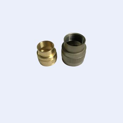 China Female Flexible Metal Conduit Brass Adaptor 50mm 75mm 56 Percents Brass Material for sale