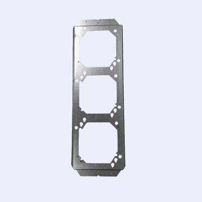 China Box Stud Mounting Brackets 0.80mm Thickness 4 Gang Octagon Box Zinc Plated For Prefab Rough IN Outlet Box for sale