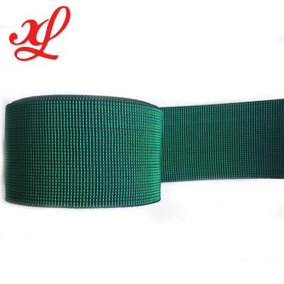 China 5cm Green Color Good Elastic Stretch Sofa Webbing Strap Belt for sale