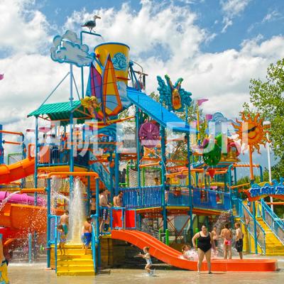 China Fun Marine Style Adult Water Play Equipments Slide Body: 6-8mm; Clamp: 8-10mm outside equipment amusement customer size customized for sale