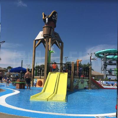 China Fun Customization Professional Pirate Pour Bucket Splash Pad Water Playground for sale