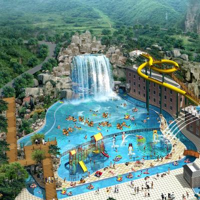 China Amusement/E-fun Surfing Water Park Spray Air Wave Pool Equipment Water Park Wave Pool Machine Artificial 1000 Sq.m Large for sale