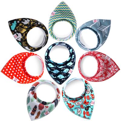 China Boys and Girls Cotton Baby Bandana Antibacterial Bibs for Drooling and Teething for sale