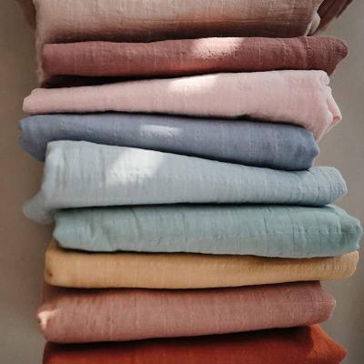 China Anti-pilling Bamboo / Cotton Solid Color Baby Muslin Wrap Blanket for sale