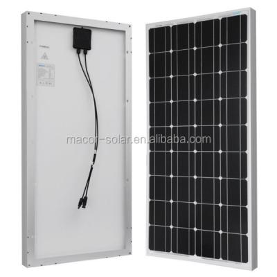 China 0.45mm 100 Watt 100w PV Monocrystalline Photovoltaic Solar Panel 12V for sale